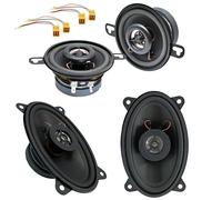 Sound-way 4 x Enceintes Fiat Punto Cabrio - Haut-Parleur sur Mesure 8,7 cm