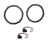 Sound-way Adaptateurs Aadres Anneaux pour Haut-parleurs Enceintes Speakers 16.5 cm / 165 mm Compatible avec Toyota Aygo, Proace/Citroen C1, C4, Jumpy, DS4 / Peugeot 107, 208, 308