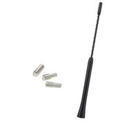 Sound Way Antenne Voiture Puissante Universelle, Antenne Voiture 23 cm, 3 Adaptateur M4 M5 M6, Facile à Installer, en Aluminium et Caoutchouc, Compatible avec Tous Les véhicules, AM/FM/Dab