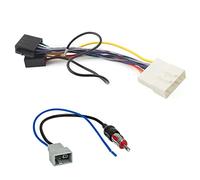 Sound Way Autoradio Adaptateur Câble Connecteur Faisceau ISO, Adaptateur Antenne Compatible avec Nissan, Renault, Opel