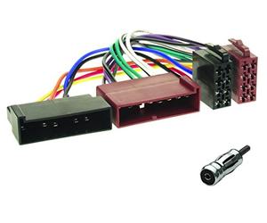 Sound-way Câble Adaptateur Faisceau ISO Connecteur Autoradio, Adaptateur d'antenne Compatible avec Nissan, Ford, Jaguar, Lincoln, Mazda, Mercury