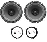 Sound-way Haut-parleurs Enceintes Bicone 16,5 cm 120 Watts Compatible avec Fiat, Opel, Citroen Jumper, Peugeot Boxer, Renault Trafic