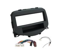 Sound-way Kit d’Installation autoradio 1 DIN Cadre Adaptateur de façade, Support de Montage pour Tableau de Bord