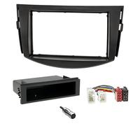Sound-way Kit de Montage Autoradio, Façade Cadre de Radio 1 DIN / 2 DIN, Adaptateur Compatible avec Toyota RAV 4 2006-2012
