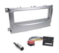 Sound-way Kit de Montage Autoradio, Façade Cadre de Radio 1 DIN, Adaptateur Compatible avec Ford Focus, C-Max, Mondeo, S-Max, Transit, Tourneo, Galaxy, Kuga