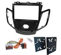 Sound-way Kit de Montage Autoradio, Façade Cadre de Radio 2 DIN, Adaptateur Compatible avec Ford Fiesta 2008-2017