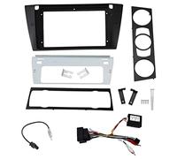 Sound-way Kit de Montage Autoradio, Façade Cadre de Radio 9" Pouces, Adaptateur Compatible avec BMW Série 3 (E90/91/E92/E93) 2004-2012