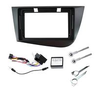 Sound-way Kit de Montage Autoradio, Façade Cadre de Radio 9" Pouces, Adaptateur Compatible avec Leon 2005-2012