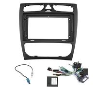 Sound-way Kit de Montage Autoradio, Façade Cadre de Radio 9" Pouces, Adaptateur Compatible avec Mercedes Classe C (W203) 2000-2004 / Classe G (W463) 1998-2006