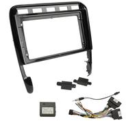 Sound-way Kit de Montage Autoradio, Façade Cadre de Radio 9" Pouces, Adaptateur Compatible avec Porsche Cayenne Turbo 2002-2010