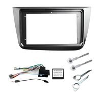 Sound-way Kit de Montage Autoradio, Façade Cadre de Radio 9" Pouces, Adaptateur Compatible avec Seat Altea 2004-2015, Toledo 2004-2009 Can Bus