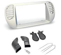 Sound Way Kit de montage Autoradio, Masque 2 DIN, douilles aérées, clés de montage, Adaptateur Antenne compatible avec Fiat 500 (2007-2015)