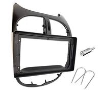 Sound-way Kit Montage Adaptateur Cadre de Radio 2 DIN Façade Autoradio, Adaptateur Antenne, Clés de Demontage compatibel avec Peugeot 206