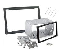Sound-way Kit Montage Adaptateur Cadre de Radio 2 DIN Façade Autoradio avec Entourage, Adaptateur Antenne, Clés Démontage, compatibel avec Renault Megane