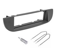 Sound-way Kit Montage Autoradio, Cadre Façade 1 DIN, Adaptateur Antenne, Clés de Démontage Compatible avec Fiat 500 Cinquecento