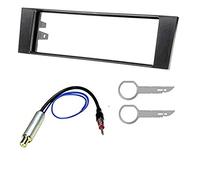Sound-way Kit Montage Autoradio, Cadre Façade 1 DIN, Adaptateur Antenne, Clés Démontage Compatible avec Audi A3 2003-2008