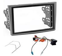 Sound-way Kit Montage Autoradio, Cadre Façade 2 DIN avec Supports, Cable Adaptateur Connecteur ISO, Adaptateur Antenne, Clés de Démontage, Compatible avec Opel Astra H, Antara, Corsa D, Zafira B