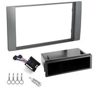 Sound-way Kit Montage Autoradio, Cadre Façade 2 DIN, Cable Adaptateur Connecteur ISO, Adaptateur Antenne, Clés Démontage compatible avec Ford C-Max, Focus, Fiesta, Fusion, Galaxy, Kuga, S-Max, Transit
