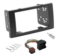 Sound-way Kit Montage Autoradio, Cadre Façade 2 DIN, Cable Adaptateur Connecteur ISO, Adaptateur Antenne, Clés Démontage Compatible avec Focus C-Max, S-Max, Transit, Fiesta, Galaxy, Kuga