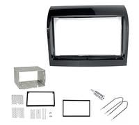 Sound-way Kit Montage Autoradio, Cadre Façade 2 DIN, Entourage Metallique, Clés, Adaptateur Antenne Compatible avec Fiat Ducato, Citroen Jumper, Peugeot Boxer