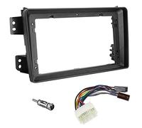 Sound-way Kit Montage Autoradio, Cadre Façade 9" poucces, Adaptateur Antenne, Cable Adaptateur Connecteur ISO, Compatible avec Opel Agila Suzuki Splash Ritz