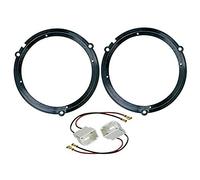 Sound-way Kit Montage Cadre de Haut-parleurs 165mm avec Cables adaptateurs Compatible avec Fiesta/Ka