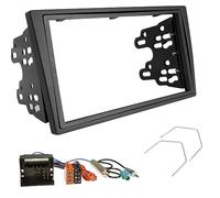Sound-Way Kit Montage Cadre de Radio, Façade 2 DIN avec Supports de Montage, Cable Connecteur ISO, Adaptateur Antenne, Clés Compatible avec Opel Agila, Astra, Combo, Corsa C, Meriva, Omega, Vivaro