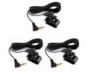 sound-way Microphone Jack 2,5 mm pour autoradio Bluetooth Pioneer, Paquet de 3