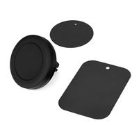 Sound Way Support Telephone Voiture Magnétique, Universel Aimant Telephone Voiture avec 2 Plaques Métalliques, Rotation à 360°, pour iPhone, Samsung Galaxy, Xiaomi, Huawei, LG et Autre