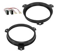 Sound Way Supports adaptateurs Anneaux Haut-parleurs 165 mm / 6,5" Compatible avec Citroën Peugeot Toyota Subaru - Kit d'installation Portes Avant - Plastique résistant 22 mm Hauteur