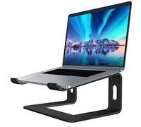 Soundance - Support en Aluminium pour Ordinateur Portable - Compatible avec Mac, MacBook, Pro Air, Notebook - Support Portable Ergonomique -Convient aux Ordinateurs de Bureau de 10 à 15,6" Noir foncé