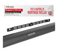 Sound bass Arc Wall Mount Bracket, Noir, Compatible avec Sonos Arc et Arc Ultra, Profondeur Réglable, Tout Le Matériel Inclus, Conçu au Royaume-Uni.