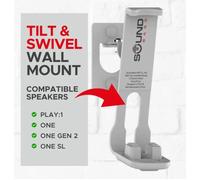 One, One Gen 2, One SL, Play:1 Support Mural - Blanc - Compatible avec Sonos One, One Gen 2, ONESL & Play:1, Conçu au Royaume-Uni
