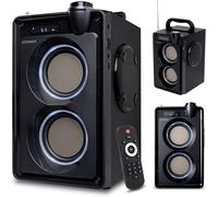 Soundbeat 5.0 Bluetooth Speaker Usb Sd Aux Radio 20 W Karaoke Function Audio File Playback Fm Radio Mini Jack 35 Mm Usb Aux 3600 Mah Battery ¿ 8 Hours Working Time
