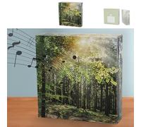 Soundbox « Forêt » Détecteur de mouvement | 12 x 12 x 3,5 cm Carton plastique | Volume sonore réglable (1 x Soundbox Forêt)