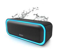 SoundBox Pro Haut-parleur Bluetooth 20W Son Stéréo Puissant avec Bass Extra, Boîte à Son, Appairage Stéréo TWS, IPX6 Étanche, Lumières Multicolores, 20H Autonomie, Portable, Enceinte Sans Fil-Noir