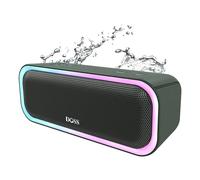 SoundBox Pro Haut-parleur Bluetooth 20W Son Stéréo Puissant avec Bass Extra, Boîte à Son, Appairage Stéréo TWS, IPX6 Étanche, Lumières Multicolores, 20H Autonomie, Portable, Enceinte Sans Fil-Vert