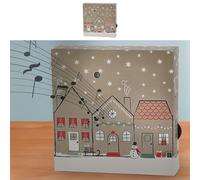 Soundbox Village 2 sons X-Mas Détecteur de mouvement | 12 x 12 x 3,5 cm Carton plastique | Musique de Noël réglable (1 x Soundbox Village)