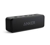 Anker Enceinte Bluetooth Portable, SoundCore 2 Haut Parleur sans fil avec basses puissantes, autonomie de 24 heures, porté de 20 m, étanche waterproof IPX7 et microphone intégré - Noir