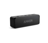 Anker Enceinte Bluetooth Portable, SoundCore 2 Haut Parleur sans fil avec basses puissantes, autonomie de 24 heures, porté de 20 m, étanche waterproof IPX7 et microphone intégré - Noir