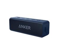 Anker Soundcore 2 Haut-parleurs Bluetooth portables à double pilote de 12 W pour un usage quotidien et sans fil, 24 heures de lecture, résistant à l'eau IPX7, microphone intégré, portée Bluetooth de