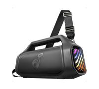 Soundcore Boom 2 Plus Enceinte Bluetooth puissante, 140W, 2+2 canaux stéréo, BassUp 2.0,Charge Rapide 30W, 20h, IPX7, lumières RGB, USB-C, pour l'extérieur, Le Camping, la Plage et Le Jardin