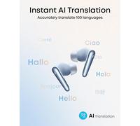 soundcore Liberty 4 Pro, écouteurs sans fil à réduction de bruit, 7 capteurs et réduction de bruit adaptative, chargement 2× plus rapide, musique Hi-Fi niveau studio, appels clairs avec 6 micros et IA