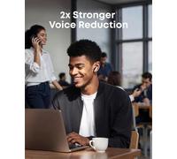 soundcore Liberty 5 par Anker - Écouteurs sans fil à réduction de bruit, réduction vocale 2x plus puissante, réduction de bruit adaptive en temps réel, charge rapide, audio Dolby, appels clairs avec 6