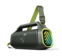 Soundcore Boom 2 Plus Enceinte Bluetooth puissante, 140W, 2+2 canaux stéréo, BassUp 2.0,Charge Rapide 30W, 20h, IPX7, lumières RGB, USB-C, pour l'extérieur, Le Camping, la Plage et Le Jardin