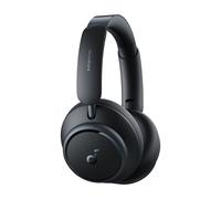 Soundcore Space One Pro casque sans fil à réduction de bruit adaptative, 60 h d'autonomie, audio sans fil Hi-Res LDAC, pliable, noir