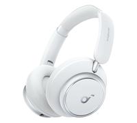 Soundcore Space Q45 - Casque Bluetooth - Blanc, Réduction de bruit active adaptative jusqu’à 98 %, Jusqu’à 50 h d’autonomie, Contrôle via application, Audio sans fil LDAC haute résolution, Conception