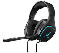 Soundcore Strike3 Casque de jeu,casque PS4, casque PC, son surround 7.1, amélioration du son pour les jeux FPS, micro à isolation phonique, éclairage LED et coussins à base de gel rafraîchissant G