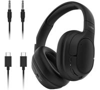 SoundForm Isolate Casque Bluetooth sans Fil avec ANC Hybride (Casque Audio à réduction de Bruit, 60 h de Lecture, Basses Profondes, Oreillettes CloudCushion, Utilisation en déplacement) - Noir
