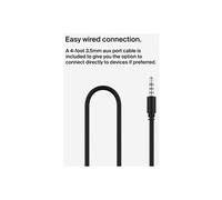 Belkin SoundForm Mini Casque Audio sans Fil pour Enfants avec Micro intégré (Circum-aural, autonomie de 30 h, pour Apprentissage, Voyages, Autocollants Amusants, pour iPhone, iPad, Galaxy) - Noir